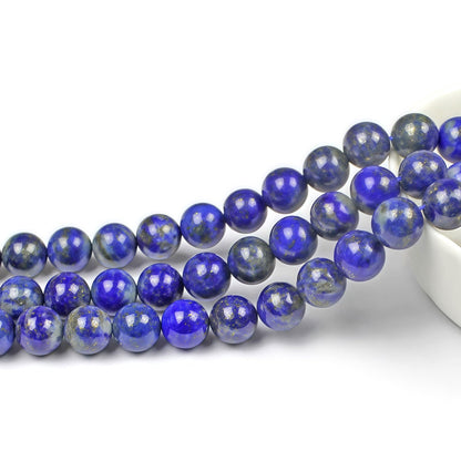 MJDCB Natural Lapis Lazuli Gemstone Loose Beads Round 6mm Energy Stone Healing Power for Jewelry Making