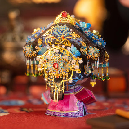 MU 3D Metal Puzzles for Adult Building TV Series Empresses in the Palace Consort Hua Kitty, Cat Themed Metal Models Kits Miniature, Assembling DIY Sets Home Desk Decor
