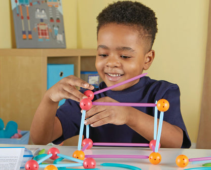 Learning Resources STEM Explorers Geomakers - 58 Pieces, Ages 5+ STEM Toys for Kids, Kindergartner Learning Toys, Shapes for Kids