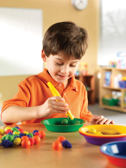 Learning Resources Jumbo Tweezers, Set Of 12, Sorting & Counting, Preschool Science, Homeschool, Toddler Fine Motor Skill Development (Pack of 12)