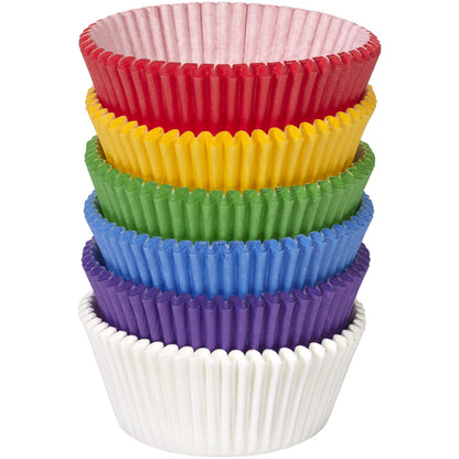 Wilton Assorted Rainbow Standard Baking Cup Mega Pack, 150 Count