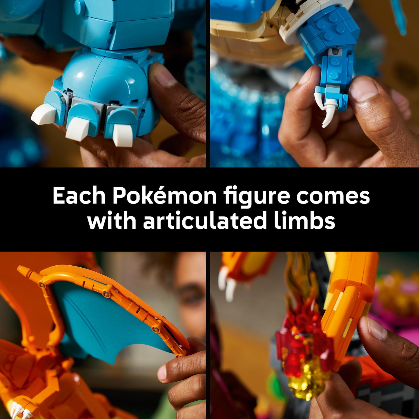 LEGO Pokémon Venusaur, Charizard and Blastoise - Building Set for Adults, Ages 18+ - Collectible Pokémon Figures - Gift Idea for Men & Women - 72153
