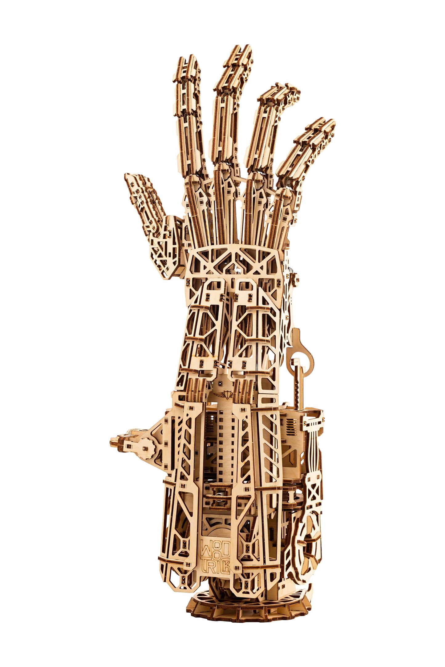 Wood Trick Cyber Robotic Hand 3D Wooden Puzzles for Adults to Build - Wooden Models Engineering DIY Project Mechanical 3D Puzzles Model Kits for Adults