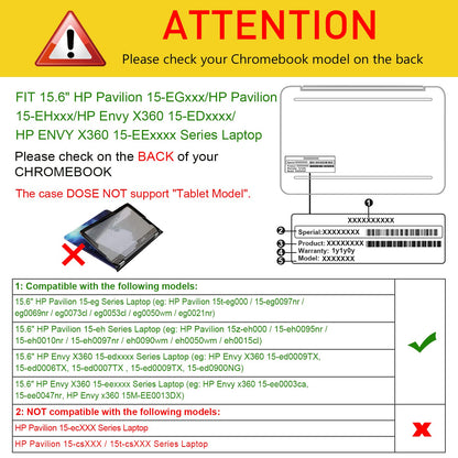 Fintie Sleeve Case for 15.6" HP Pavilion 15-EGxxx 15t-eg000 / HP Pavilion 15-EHxxx 15z-eh000 Series - Premium PU Leather Protective Portfolio Book Cover, Black