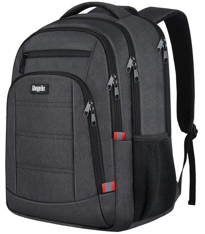 Skaypibs Backpack for Men,School Backpack for boys teens,Travel laptop backpack with Reinforced Straps,Water Resistant business Work college bookbag,book bag Fits 15.6 Inch,Black Back Pack