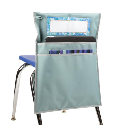 Really Good Stuff Store More Deluxe Dual Storage Deep Pocket Chair Pocket - Calm and Cool