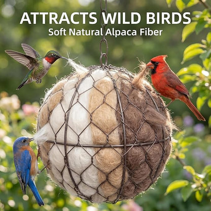 Bird Nesting Material for Wild Birds,Hummingbird Nesting Material,Reusable Hummingbird House Materials,Bird Watching Gifts