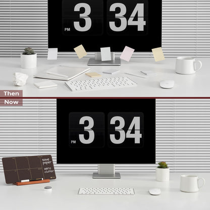 Desk Weekly Glass Dry Erase Board with Detachable Wood Stand, Burgundy Red, Small Desktop Calendar to Do List Planner Whiteboard 12x6 for Office, Home, Schools, Marker&Eraser Included, Yeoux