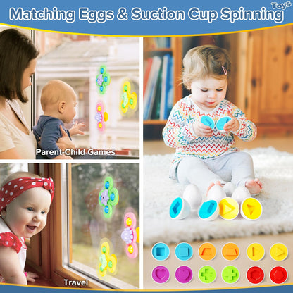 7‑in‑1 Montessori Baby Toys for 6‑12 Months & 1+ Years, Infant Sensory Teething & Stacking Blocks | Wooden Shape Sorter, Xylophone Musical Toy, Birthday Gift for Toddlers 1‑3