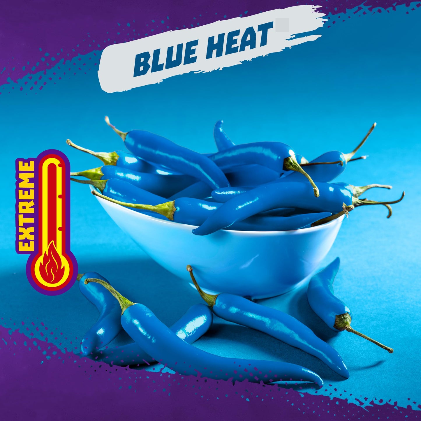 Takis Blue Heat Mini 25-Pack 1.23 oz Bite Size Extreme Spicy Hot Chili Pepper Rolled Corn Tortilla Chips
