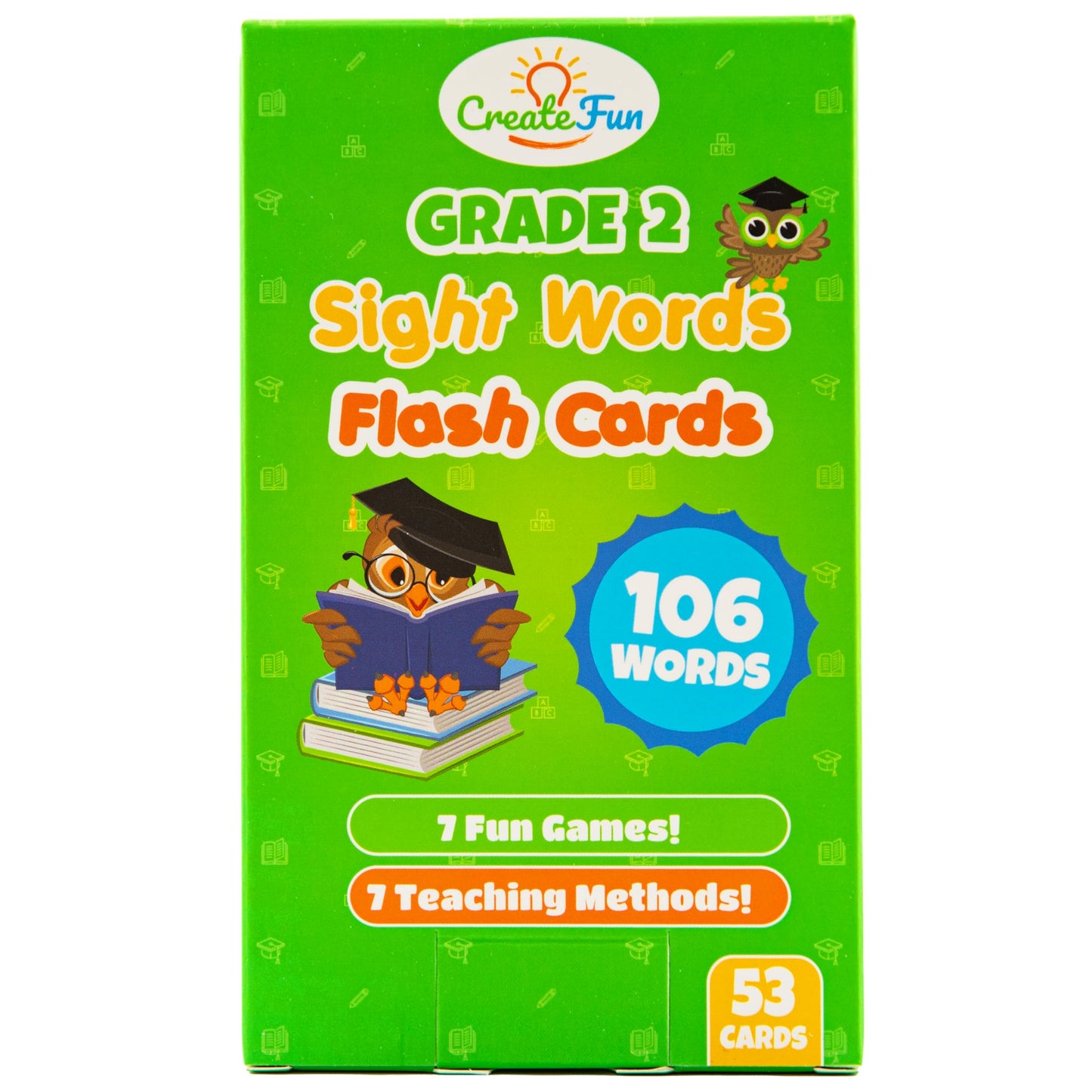 106 Sight Words Flash Cards 2nd Grade for Kids Ages 6-7, Dolch & Fry Sight Word Reading Games, Learning Activities for Kids with 7 Educational Game Ideas