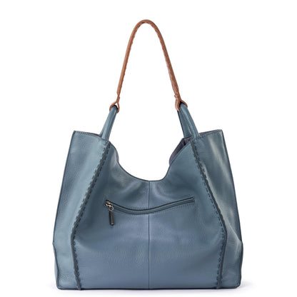 The Sak Los Feliz Large Tote Bag - Premium Leather Handbag With Stylish Design For Everyday - Roomy, Durable, Lined Purse With Shoulder Bag Strap, Zipper Pocket for Tavel, Beach Bag