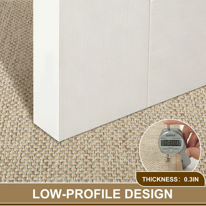 LEKEEPGO Door Mat 17"x29", Non Slip Door Mat Indoor Entrance, Rubber Backing Indoor Door mats Washable Absorbent Low-Profile Doormat Front Entryway Entry Resist Dirt Inside Door Mats, Khaki