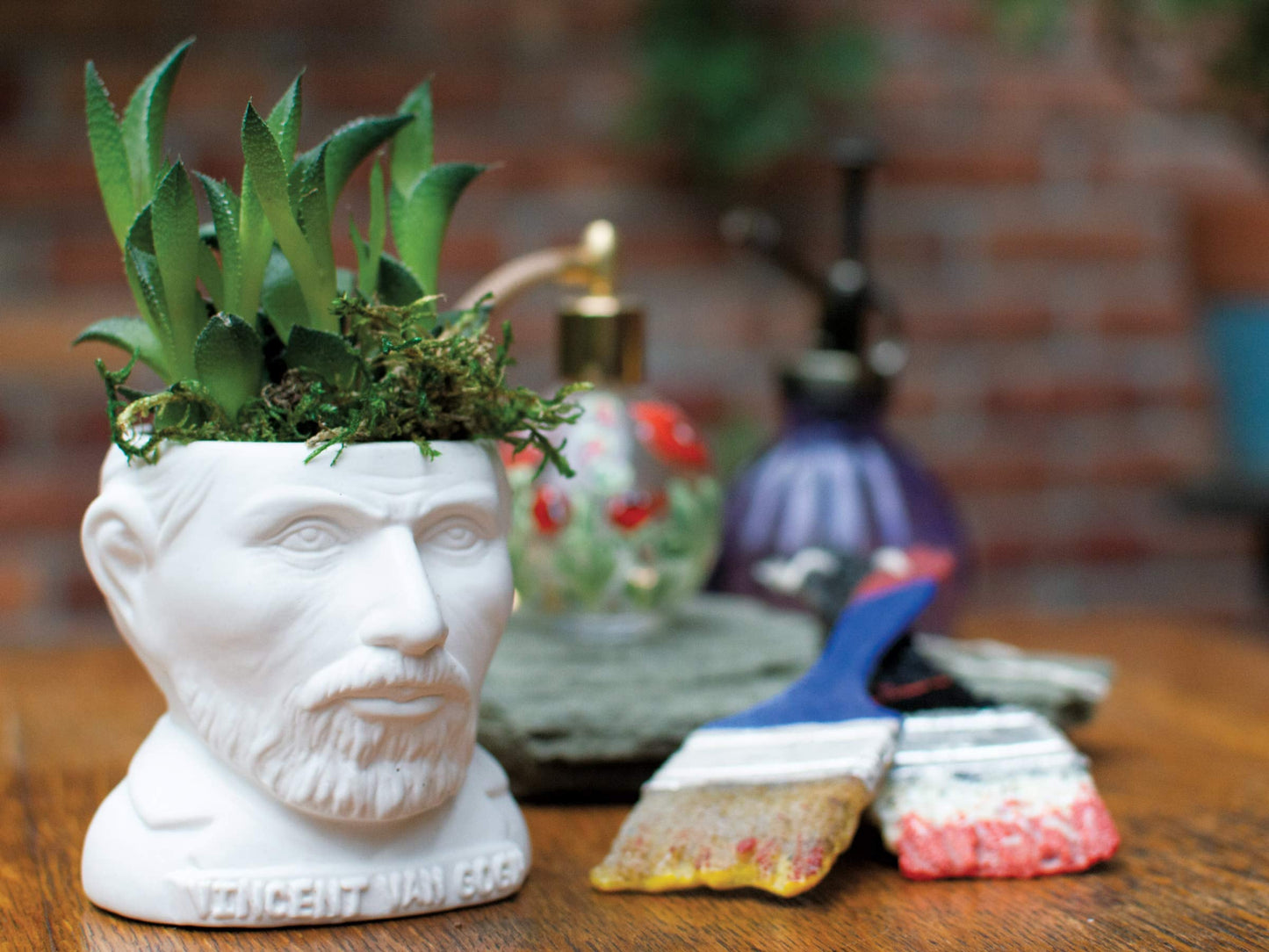 The Unemployed Philosophers Guild Vincent Van Gogh Bust Ceramic Planter
