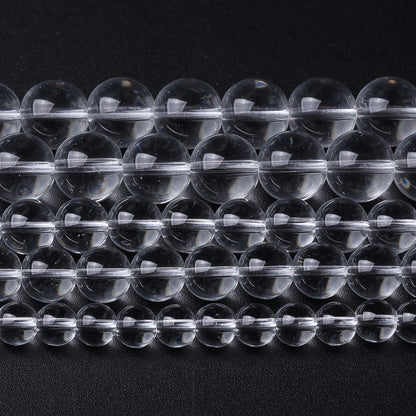 8MM 46PCS Clean Glass Spacer Loose Beads for Jewelry Making DIY Bracelet Necklace