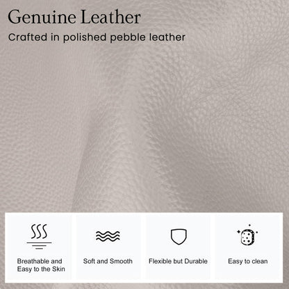 befen Soft Real Leather Small Sling Bag for Women Anti Theft Crossbody Bags Fanny Packs Travel Purses with RFID Blocking Card Slots Beige Grey