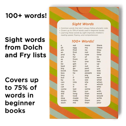 Award-Winning Pre-K Sight Words Flash Cards – 100+ Dolch & Fry High-Frequency Words – Learn to Read for Ages 3–5 – Preschool, Kindergarten, Homeschool & Classroom