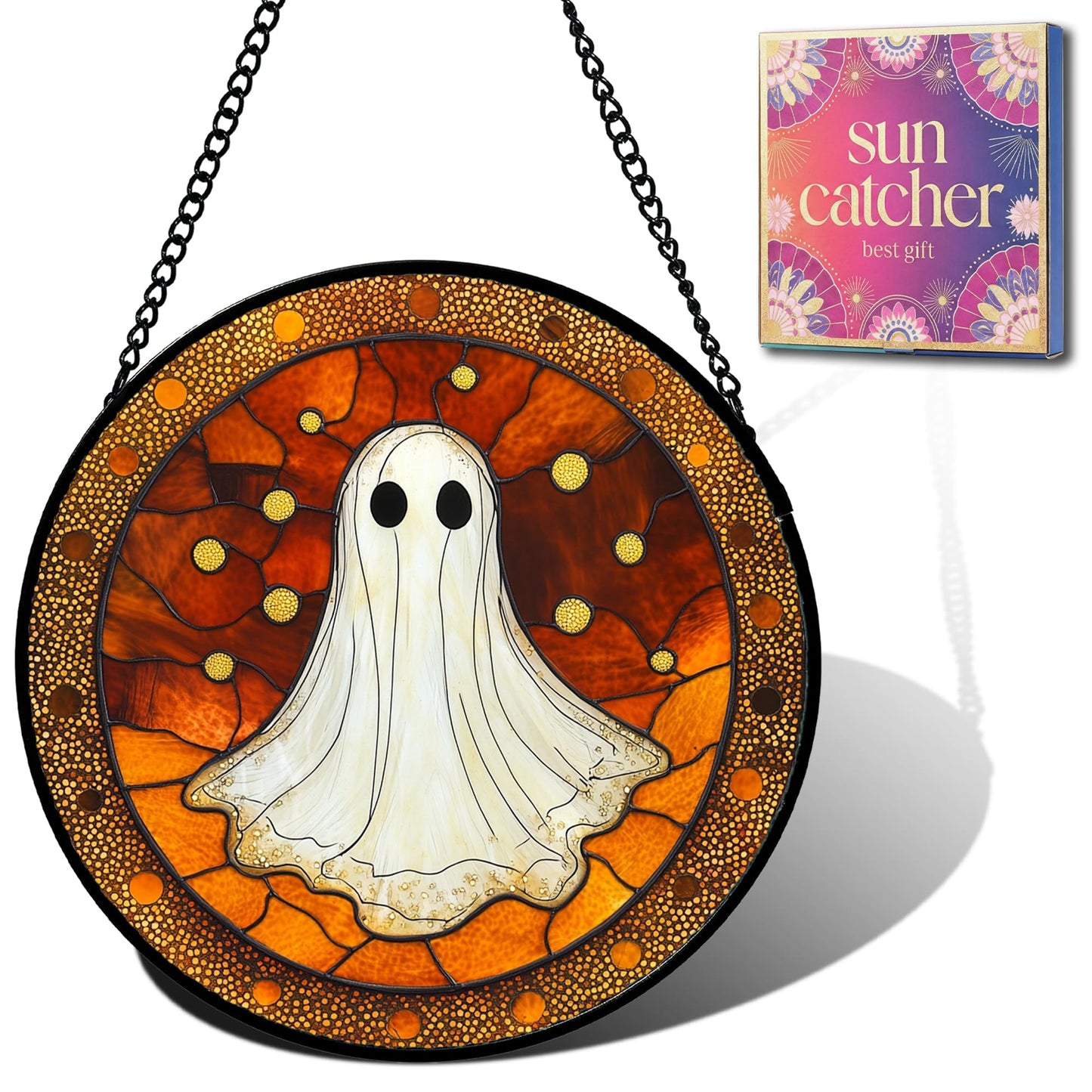 Gothic Ghostly Sun Catchers Indoor Window Decor Acrylic Suncatchers 9.8"