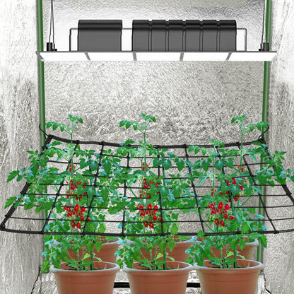 BSTPCOO 2x4 Trellis Net for Grow Tent, Stretchy Scrog Net Heavy Duty Trellis Netting with Hooks for Climbing Plants Outdoor Indoor Plant Growing Tents, Cucumber Trellis Netting Support for Garden