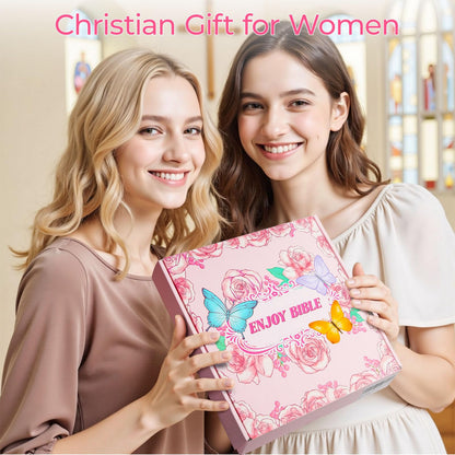 WOBAGMEN 76PCS Bible Study Supplies Kit for Women, Journaling Set with No Bleed Highlighters, Laminated Bible Tabs,Notebook, Quilted Pencil Case, Bible Accessories Set Beginner Christian Gifts