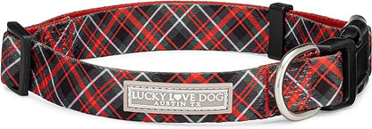 Lucky Love Dog - Adjustable Dog Collar with Easy Click Buckle for Large Ones, Durable, & Comfortable for Male & Female Dogs, Pet Collar for Puppies & Adult Dogs - Heywood, Large
