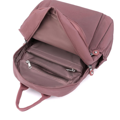 Tanweibago Mini Nylon Women Backpacks,11L Small Ladies backpacks Casual Lightweight Women Shopping Travel Daypack (Carmine)