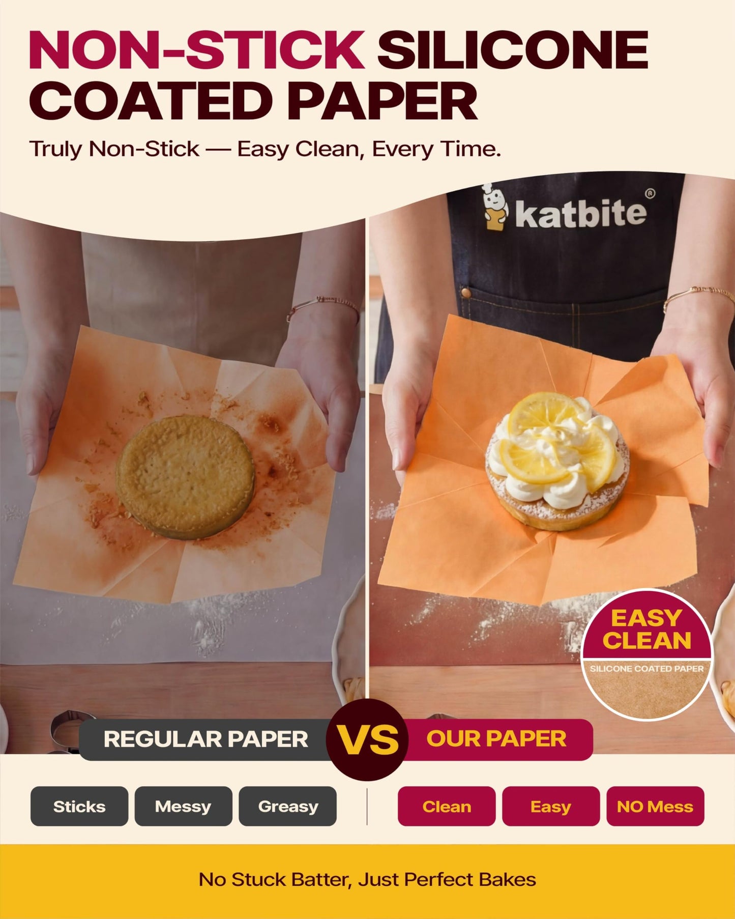 Katbite Tulip Cupcake Liners 200PCS, Muffin Liners Baking Cups, Cupcake Wrapper for Party, Wedding, Birthday