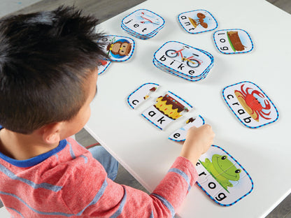 Learning Resources Spelling Puzzle Cards, Kindergarten Readiness, Self Correcting Puzzles, Ages 4+