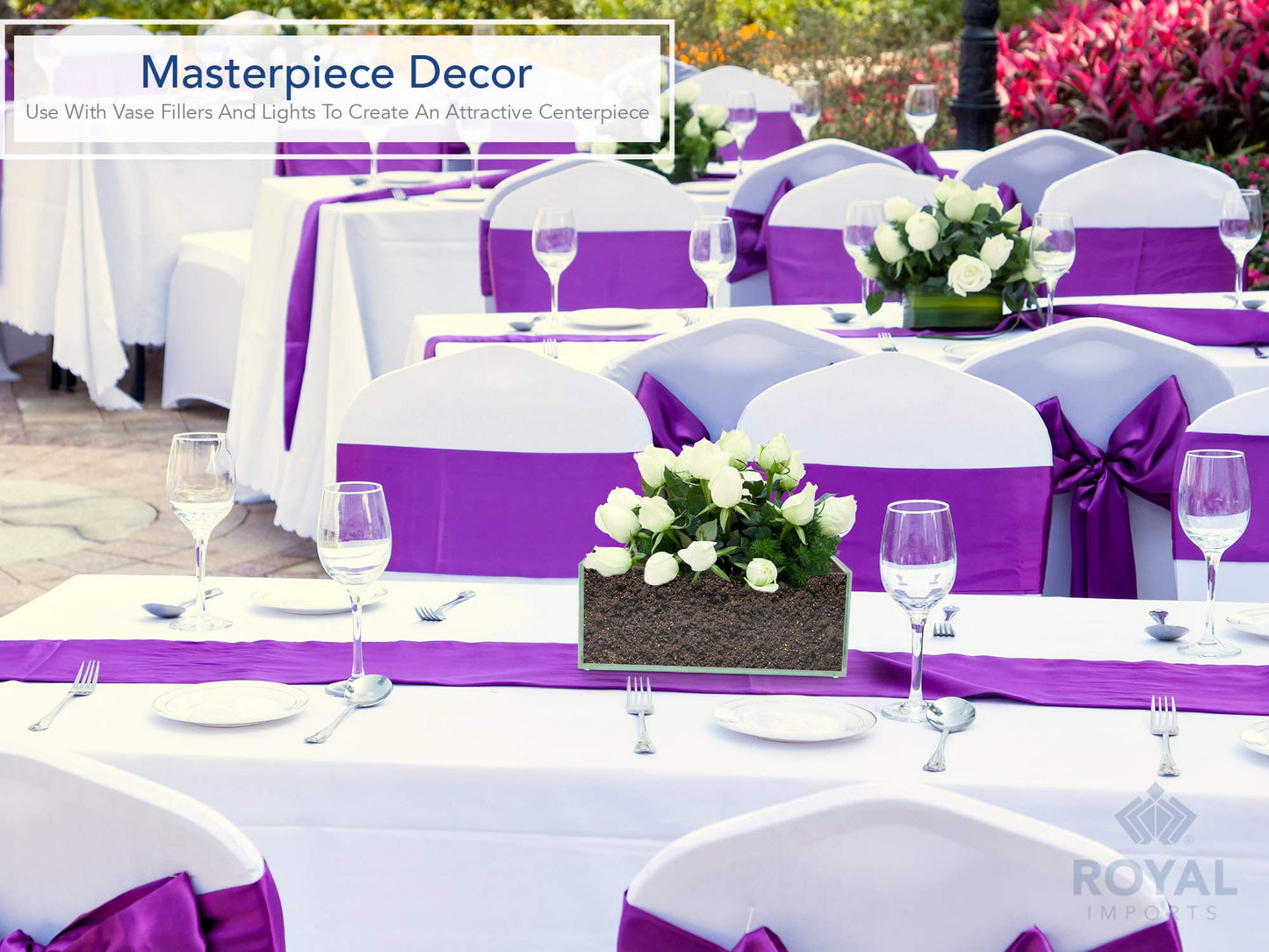 Royal Imports Flower Glass Vase Decorative Centerpiece for Home or Wedding Oblong Rectangle Shape (8", Clear)