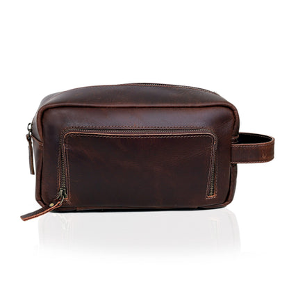 Men's Toiletry Bag Leather Travel Toiletry Bag Dopp Kit for Men Shaving Bag for Travel Accessories 101 YEAR QUALITY REPLACEMENT WARRENTY