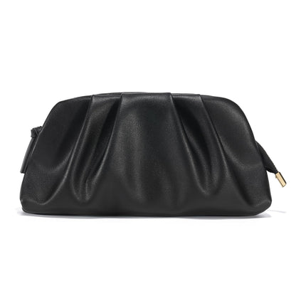 SWEETV Dressy Vegan Leather Clutch Purse for Women Formal, Soft Pleated PU Evening Clutch for Weddings, Proms, Cocktail-Gemma