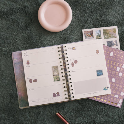 KOKONOTE Planner 2026-2027 Monet - Planner for Women 17 Month (Aug 26/ Dec 27) | Weekly & Monthly Academic Planner 2026-2027 | 6.4" x 7.9" | Hardcover Agenda 2026 | Thick paper 120 g/m²