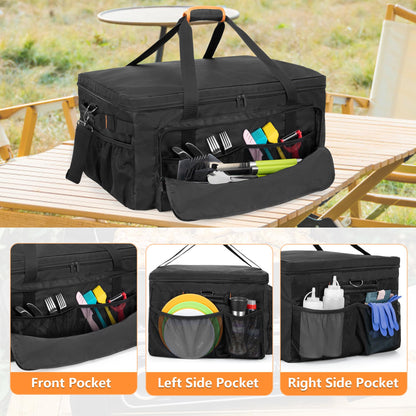 HODRANT Carry Bag Compatible With Ninja Woodfire Grill OG701 OG751, Outdoor Cover for OG700 Series Smoker, Water-Resistant BBQ Storage Case for Tools & Accessories, Bag Only