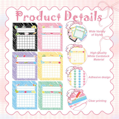 Sabary 120 Pack Composition Incentive Charts for Classroom with 59 Sheets 4248 Pcs Star Incentive Chart Stickers for Students Writing Achievement Progress Tracking Home Behavior Positive Reinforcement