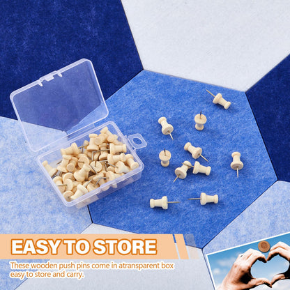 Mindsoft 16 Pcs Hexagon Cork Board for Walls with 50 Wooden Push Pins 6.7 x 5.9 in Felt DIY Tiles Notice with Nano Tape Hanging Bulletin Board for Home Photo Office Memo Note (Blue)