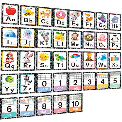 Alphabet Letters for Wall - ABC Alphabet Poster Classroom Wall Alphabet Alphabet Wall Chart Kindergarten Elementary Classroom Wall Decor Daycare Homeschool Supplies