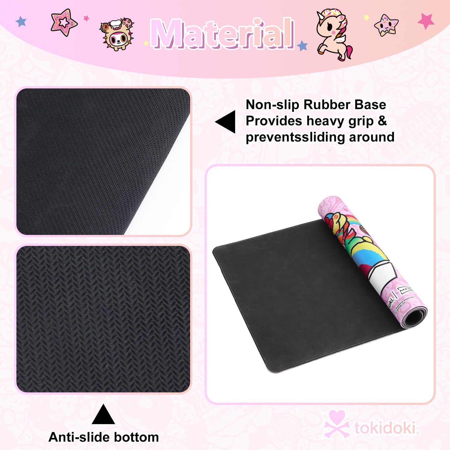 tokidoki Unicorno Mouse Pad Large Gaming Computer Mouse Pad Extended Keyboard Desk Accessories for Office Computer Laptop