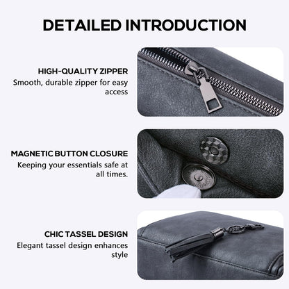 POIUGOYA Crossbody Purses for Women Trendy,Vegan Leather Medium Crossbody Bag,Women's Crossbody Travel Purse Built in Wallet
