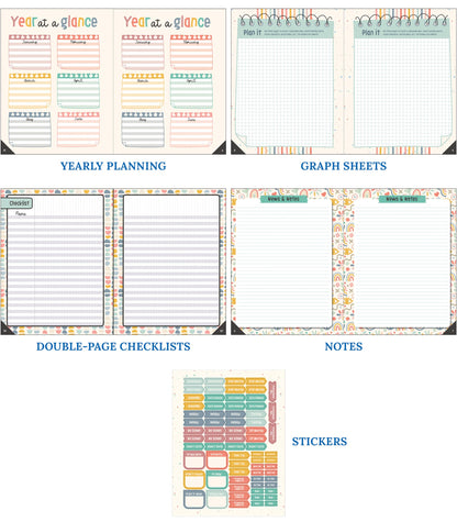 Carson Dellosa We Belong Teacher Planner 2026-2027, Undated 8" x 11" Lesson Plan Book with Stickers, Class Schedule, Weekly Calendar, Classroom Must Haves, Homeschool Essentials, Classroom Must Haves