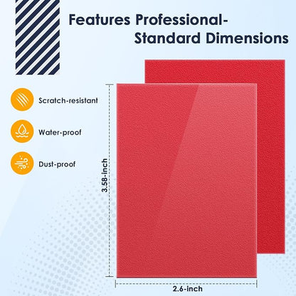 Kitoyz 500Pcs Trading Card Sleeves, Matte Top Loading Sleeves for Standard Cards 2.5Inch X 3.5Inch, Card Protector Sleeves for Baseball Card,Sports Cards,Game Card (5 Colors)