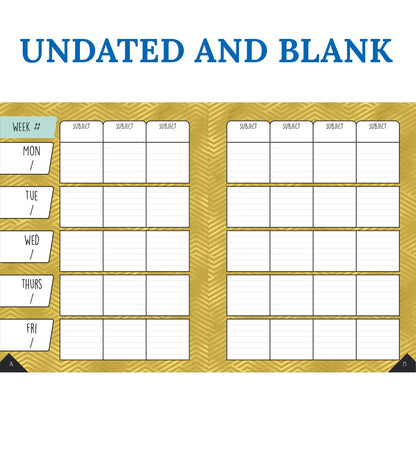 Carson Dellosa Aim High Teacher Planner 2026-2027, Undated 8" x 11" Lesson Plan Book With Stickers, Class Schedule and Weekly Calendar School Supplies, Classroom Must Haves and Homeschool Essentials