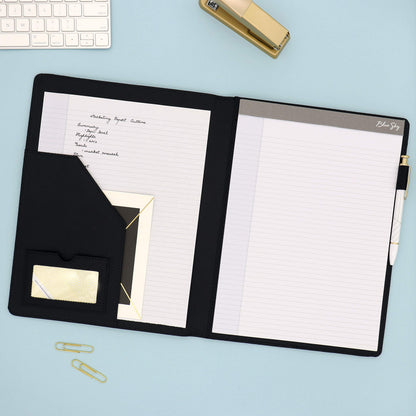 Blue Sky Professional Padfolio: Comprehensive Portfolio and Efficient Document Organizer, Ideal Business Accessory for Modern Professionals, 9.5" x 12"