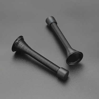 Ravinte Door Stoppers, 12 Pack Black Spring Door Stops with Rubber Bumper, Door Stoppers for Bottom of Door