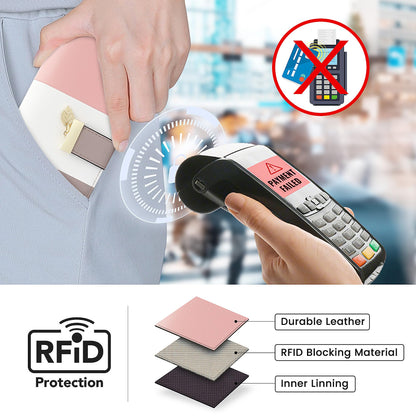 Pomelo Best Womens Wallet RFID Blocking Wallet for Women Bifold Large Capacity Card Holder Ladies Long Purse with ID Window Zipper Coin Pocket