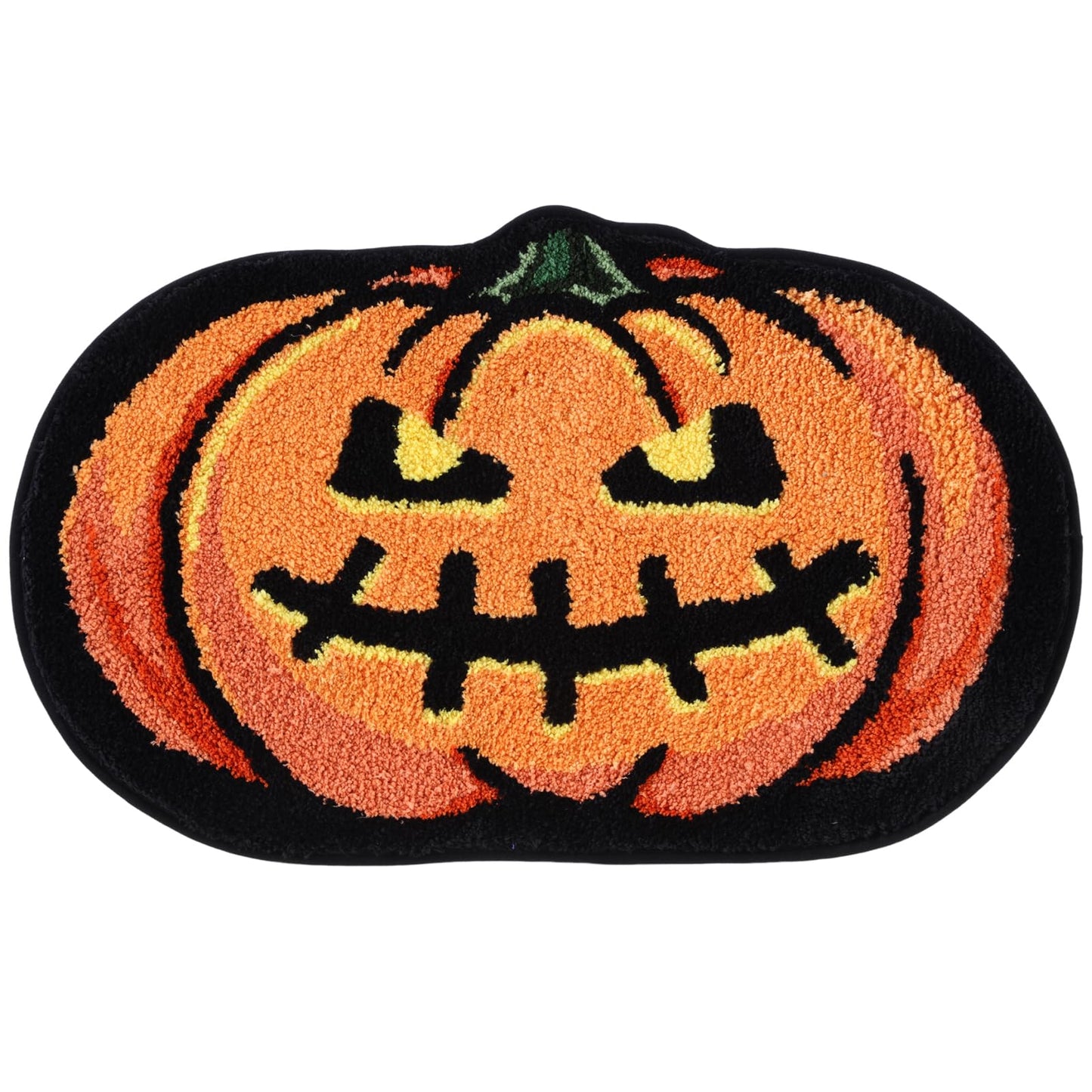 Halloween Pumpkin Bath Mat 20x32 Inch, Soft and Absorbent Tufted Fall Bathroom Rug Non Slip Washable, Autumn Halloween Bathroom Decor Rug Holiday Decorations