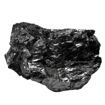 Amazing Gemstone Elite Shungite Raw Crystals and Healing Stones, 2 Pieces Natural Rocks for Tumbling and DIY Raw Stones and Crystals