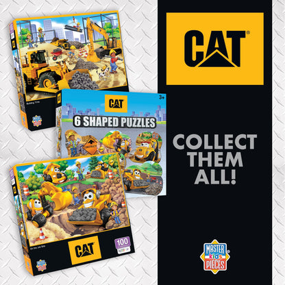 MasterPieces – Jigsaw Puzzle Set for Kids 6+ Years, 4-Pack of 100 Pieces, Educational and Fun Game, Caterpillar Collection, Gift Idea for Children, 8" x 10