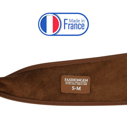 FASHIONGEN - Woman Italian leather Obi belt, CASSIANE - Light Brown, L-XL