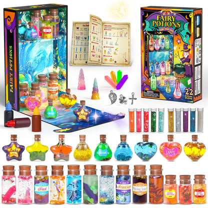 Magic Potion Kit for Girls,22 Potions Magic Mix Set for Kids 6 7 8 9 10 11 12 Years Mystery Potion Making kit Art Craft Kit Gifts Toys for Christmas Halloween Birthday