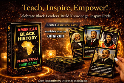 Kolorful Kultures American History Flash/Trivia Cards - Black Leaders, Vol. 1 - Educational Flashcards for Learning